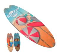 BESPORTBLE 3Pcs Wooden Surfboard Wall Signs Summer Beach Decor for Bar Home Tropical Party Decorations with Bright Colors and Smooth Finish