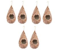 BESPORTBLE 3sets Artificial Grass Bird Nesting Box Outdoor Straw Craft for Weaving Birds Supplies 2pcs*3
