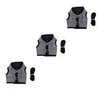 BESPORTBLE 3sets Bunny Vest and Leash Creative Suit for Outdoor Activities Lightweight and Breathable Design for Comfortable Daily Walks Pet Supplies for