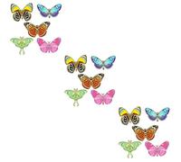 BESPORTBLE 3sets Butterfly Enamel Pins Cute Aesthetic Brooches for Backpacks Clothing Unique Insect Decorative Badges Stylish Women Lightweight Portable 5pcs*3