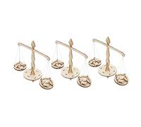 BESPORTBLE 3Sets Creative Wooden Scale Lever Kit Stem Measurement Balancing for Math Teaching and Science Learning Safe Wooden Material for Cognitive Skills