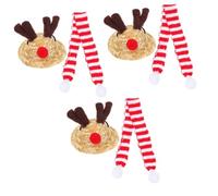BESPORTBLE 3sets Decorative Reptile Hat Lizard Christmas Decor Prop Fun Pet Hat for Dogs for Festive Events
