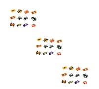 BESPORTBLE 3sets Dog Bow Tie Diy Halloween Pet Hair Clips Decorative Hair Clips Sets for Small Animals 24pcs*3