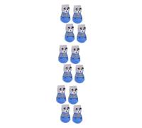 BESPORTBLE 3sets Dog Leg Warmers Pet Knits Socks Socks Paw Print Cotton Knitting 4pcs*3 Random Color
