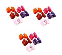 BESPORTBLE 3sets Double Layer Bowknot Hair Band Pet Grooming Bow Tie Bandana Pet Hair Holder 5pcs*3 Random Color