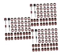 BESPORTBLE 3sets Grind Polish Sandpaper Sheets 2 Large 2 Small Ring Connectors for Pet Nail Care 80/150/180 Grit 64pcs*3