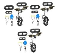 BESPORTBLE 3sets Lizard Christmas Hat Bearded Dragon Leash Reptile Pet Supply Lizard Towing Rope Accessory Fashion Bowtie