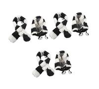 BESPORTBLE 3sets Pet Costume Set Stripe Scarf and Hat for Dogs and Cats Warm and Skin-friendly s for Cold Days and Fashionable Style