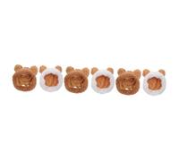 BESPORTBLE 3sets Pet Headwear Stylish Cat Warm Hat Kitten Supply Cartoon Chicken Shape Retaining Cap for Pet Adorable 2pcs*3