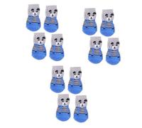 BESPORTBLE 3sets Pet Knits Socks Anti Socks for Dogs Puppy Ankle Soft Cotton Durability Comfort Dog Knitted Cleaning Odor-free Pet Protection 4pcs*3 Random Color