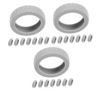 BESPORTBLE 3sets Silicone Luggage Wheel Covers Durable Travel Suitcase Wheel Protectors Noise Reduction Design Elegant Grey Color for All Luggage Styles 8pcs*3