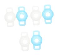 BESPORTBLE 3sets Silicone Pet Collar Case for Tracer Cover Impact Resistant Anti Lost 2pcs*3