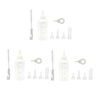 BESPORTBLE 3sets Small Pet Nursing Bottle Feeding Bottles for Kittens and Puppies Kit for Newborn Pets Easy Feeding Controlled Intake Safe and Design