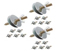 BESPORTBLE 3sets Tree Hooks Bird Feeders Hanging Cage Nut Fixing Screws Kit Birdcage Stand Screw Sets 6pcs*3