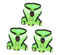 BESPORTBLE 3sets Usb Charging Pet Dog Vest Lightweight Comfortable Led for Nighttime Visibility for Dogs Stylish Design
