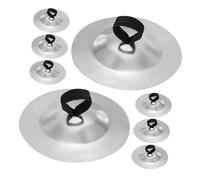 BESPORTBLE 4 Pair Mini Brass Finger Cymbals for Belly Dancing Portable Hand Percussion Instrument with Sharp Tone Drum-style Zills of Beginner-friendly Music Accessory for Dance Performance