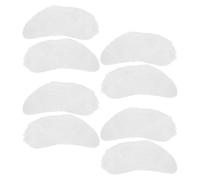 BESPORTBLE 4 Pairs Christmas Season Santa Claus White Fake Brow Cotton | Self Adhesive, Easy Peel and Stick, Bushy Fluffy Realistic Look for Themed Events and Theatre Productions