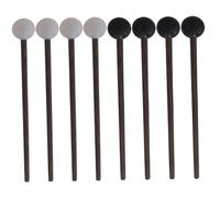 BESPORTBLE 4 Pairs Drum Mallets Lightweight Wooden Tongue Mallets for Steel Drum Xylophone and Marimba Compact Design Smooth Surface for Beginners and Professionals