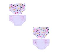 BESPORTBLE 4 pcs Adjustable Cloth Doll Diapers Reusable Doll Underwear for Pretend Play Nurturing Accessories