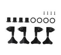BESPORTBLE 4 Pcs Black Guitar String Adjusters Convenient Tuning Tool for Electric and Acoustic Guitars Smooth Finish Easy to Clean Replacement for Worn Tuning Pegs