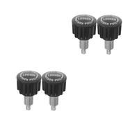 BESPORTBLE 4 pcs Rotating Pull Pin Knob for Exercise Bikes and Weight Benches Abs Adjustable Replacement Part Easy to Install Fitness Equipment Accessory Black