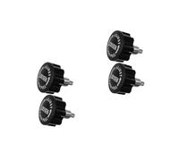 BESPORTBLE 4 pcs Rotating Pull Pin Knob Replacement for Exercise Bikes and Fitness Equipment Abs Material Easy to Adjust and Install Stylish Black Ball Knob for Weight Benches and Gym
