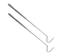 BESPORTBLE 4 Pcs Telescopic Snake Hook Snake Catcher Hook Catching Hook Terrarium Reptile Snake Grabber Reptile Catcher Reptisoil Snake Picker Grabbing Reptiles Hooks Silver Stainless Steel