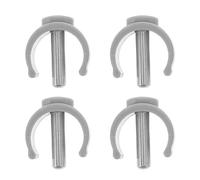 BESPORTBLE 4 Pcs Universal C-Shaped Walking Stick Latch Clamp Secure and Reliable Abs Steel Cane Grip Attachment for Walker and Crutch Wide Applicability and Versatile Functionality