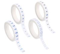BESPORTBLE 4 Rolls White Washi Paper Tape for Scrapbooking and Study with Simple Design, Versatile Usage and Decorative Function, for Weekly Date Planning and Time Management