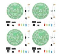 BESPORTBLE 4 Sets Mini Soldering Practice Kit for Beginners, Easy to Learn Essential Soldering Techniques, Plastic Electronics Training Board for Workshop and Tech Education