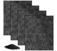 BESPORTBLE 4 Sheets Activated Carbon Fibre Air Filter Replacement Pads Lightweight for Air Conditioning Industry Filtration and Fan Inlet Ventilation to Capture Tiny Particles