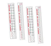 BESPORTBLE 4 Sheets Guzheng Scale Stickers for Beginners of Musical Note String Stickers Easy to Use Practicing Tool Lightweight Durable for Novices