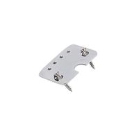 BESPORTBLE 4 String Cigar Box Guitar String Tailpiece with Mounting Screws for Electric Guitar Durable High Grade Material Improved Tone and Sustain Easy Installation