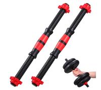 BESPORTBLE 40In Dumbbell Bars Set with Spinlock Collars and Nuts for Weight Lifting Strength Training Gym Dumbbell Handles for Secure Grip
