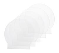 BESPORTBLE 40pcs Clam Shell Cd Dvd Cases, Thickened Single Disc Storage Containers for Home and Travel, Portable White Semi-circle Plastic Cd Boxes