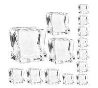 BESPORTBLE 40pcs Clear Acrylic Fake Ice Cubes Irregular Realistic Display Ice Rocks for Bar Home Decor and Vase Filler Reusable Crystal Transparent