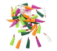BESPORTBLE 40Pcs Glow the Dark Witch Fingers Scary Party Supplies for Halloween Cosplay Pranks Colorful Finger Props for Costume Parties Fun Halloween Decorations
