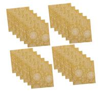BESPORTBLE 40pcs Gold Rose Print Paper Napkins Durable Disposable Cocktail Dinner BBQ Party Serviettes for Birthday Graduation Picnic Table Decoration