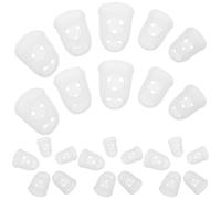 BESPORTBLE 40pcs Guitar Silicone Finger Protectors Finger Cots Set 5 Sizes for Acoustic Guitar Bass Ukulele Beginners Guards for Stringed Instruments