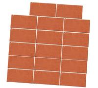 BESPORTBLE 40pcs Landscaping Accessories Lifelike Building Blocks Fish Tank Accessories House Decoration Attracting Air Micro Landscape Brick Decor DIY Mini Garden Brick Red Clay Fired