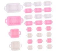 BESPORTBLE 40pcs Mini House Fruit Storage Baskets Small Shopping Basket Desktop Ornament Multifunctional Miniature Storage Container for Dollhouse Scenes and Desk Organization