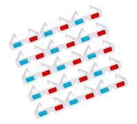BESPORTBLE 40pcs Paper Anaglyph Glasses Lightweight Blue Movie Glasses for Home Theater Games and Videos Portable Stylish Design for Adults