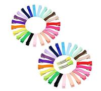BESPORTBLE 40Pcs Ribbon Lined Hair Clips Boutique No Grip Metal Barrettes for Grosgrain Hair Accessories for Boy Girl for Dress Up and Everyday Use