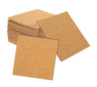 BESPORTBLE 40pcs Self-Adhesive Cork Board Squares 4 Inch Easy Installation Soundproofing Cork Tiles for Workspace and Studies Reusable Decorative for DIY Crafts