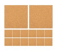 BESPORTBLE 40pcs Self Adhesive Cork Squares 4 Inch Writable Cork Tiles Backing Sheets Easy Installation Decorative for Studies and Workspace