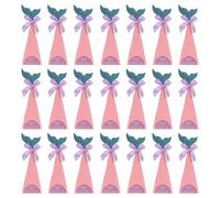 BESPORTBLE 40pcs Wedding Candy Box Candy Box Mermaid Shape Design Pointed Cone Case for Party Sweet Bags under The Sea Party Decorations