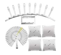 BESPORTBLE 47Pcs Guitar Tool Repair Kit Luthier Measuring Tools with Ruler Radius Gauge Action Gauge for Guitar Maintenance Setup present for Guitar Players DIY Enthusiasts