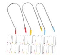 BESPORTBLE 48pcs Hair Curlers Rollers Elastic Hot Roller Clips Securing Pins for Women Girls Assorted for Long Fine Hair Volumizing Random Color