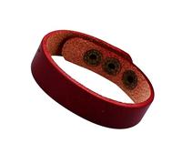 BESPORTBLE 4PC Dark Red Cowhide Leather Bracelets Simple Plain Wrist Chains Unisex DIY Wrist Bangle Jewelry Supplies for Students and Couples Daily Wear Accessory