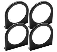 BESPORTBLE 4pcs 52mm Single Hole Iron Gauge Pod Mount Bracket | Heatproof Powder-coated Finish, Suitable for Water Temperature and Boost Gauges, for DIY Installers and Racing Hobbyists